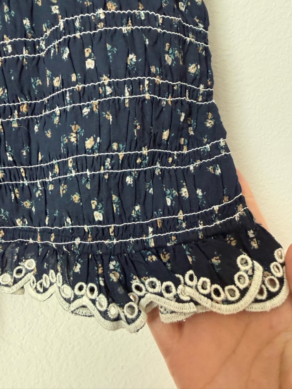 Sezane Liorane Blouse in Marine Floral Print - Picture 6 of 6